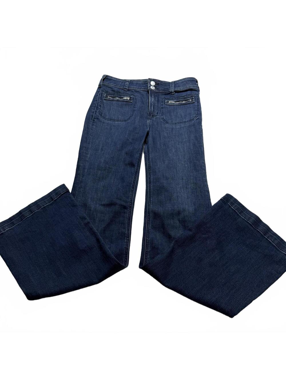 PILCRO Anthropologie Trouser Bootcut Womens Size 27 Luxury Jeans Zip fly